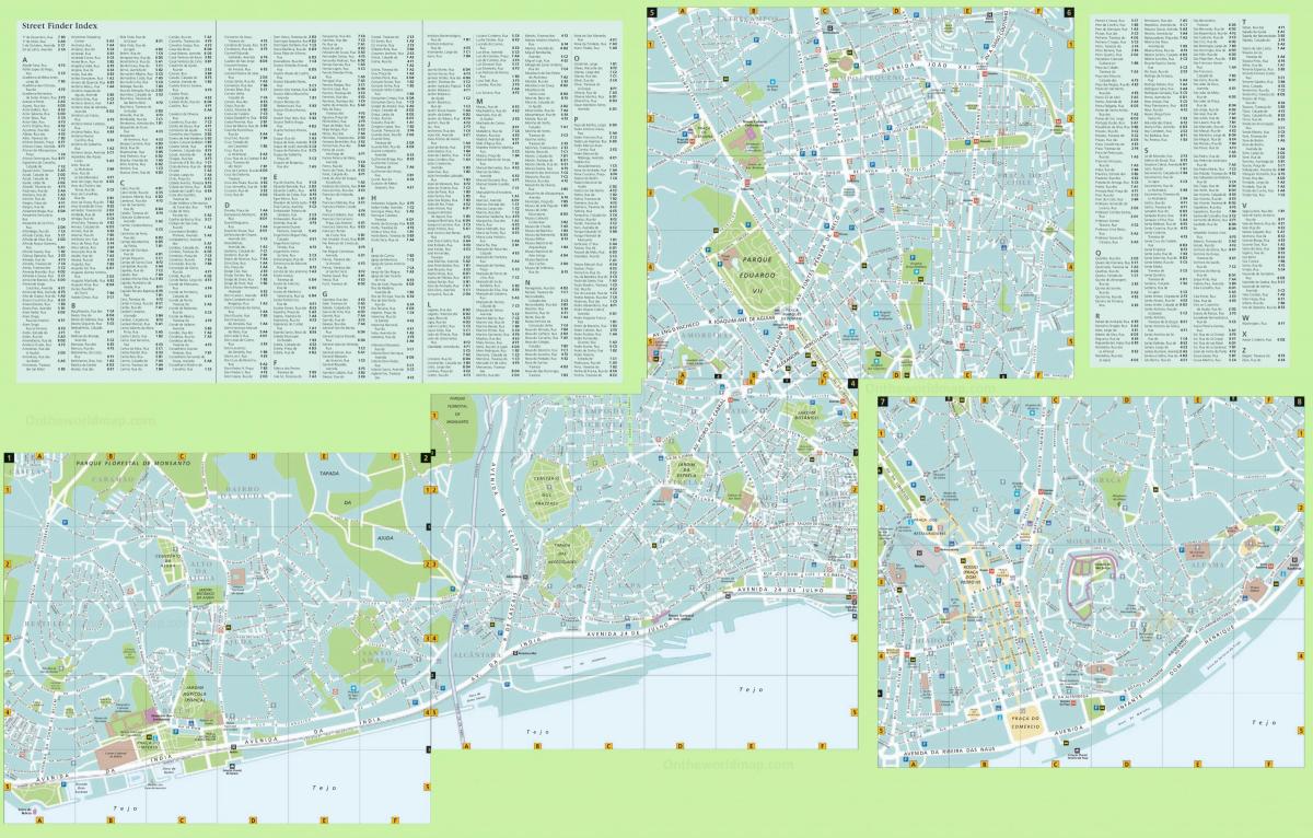 карта улиц Лиссабона